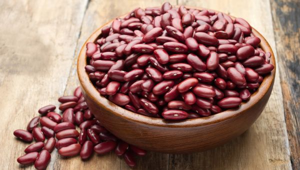 kidney beans in a bowl.
