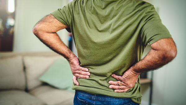 man with back pain