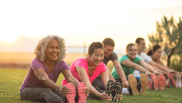 outdoor fitness class