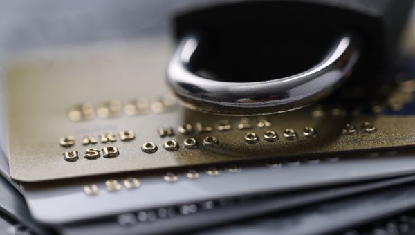 lock with credit cards