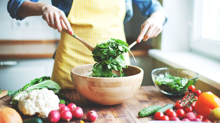 salad mixing, vegetables, bowl, mixing, tomatoes, spinach