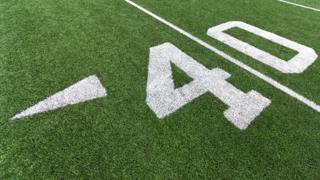 40 yard line football field
