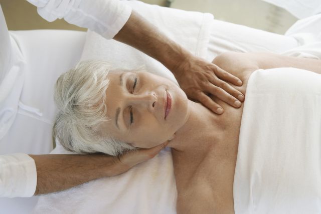 Woman Receiving a Massage