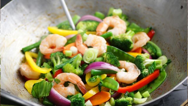 shrimp vegetable stir fry