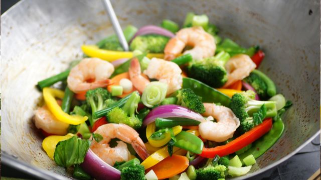 shrimp vegetable stir fry