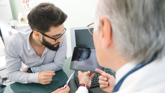 doctor explaining to patient