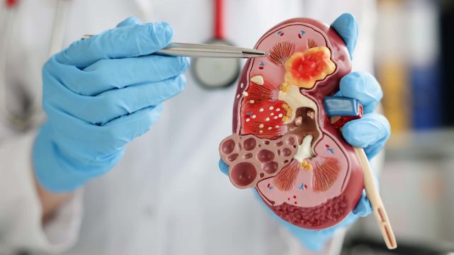 IgA nephropathy causes damage to the glomeruli, networks of tiny blood vessels contained within the kidneys.