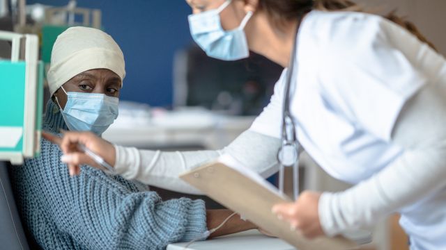 Patient receives chemotherapy