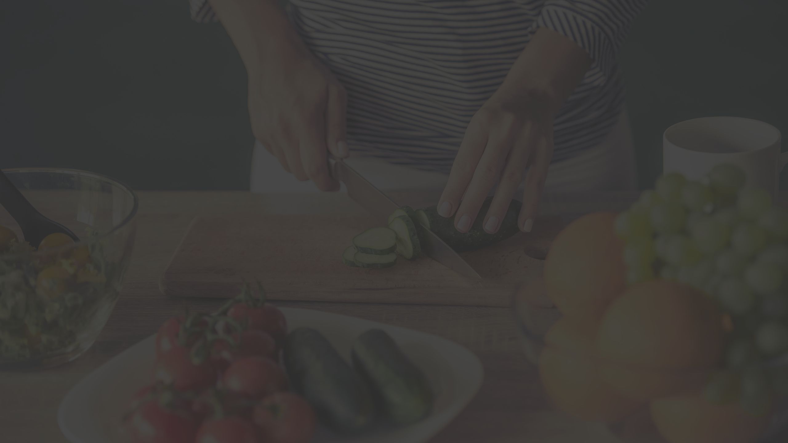 kitchen, vegetables, chopping, meal prep, knife, cutting board