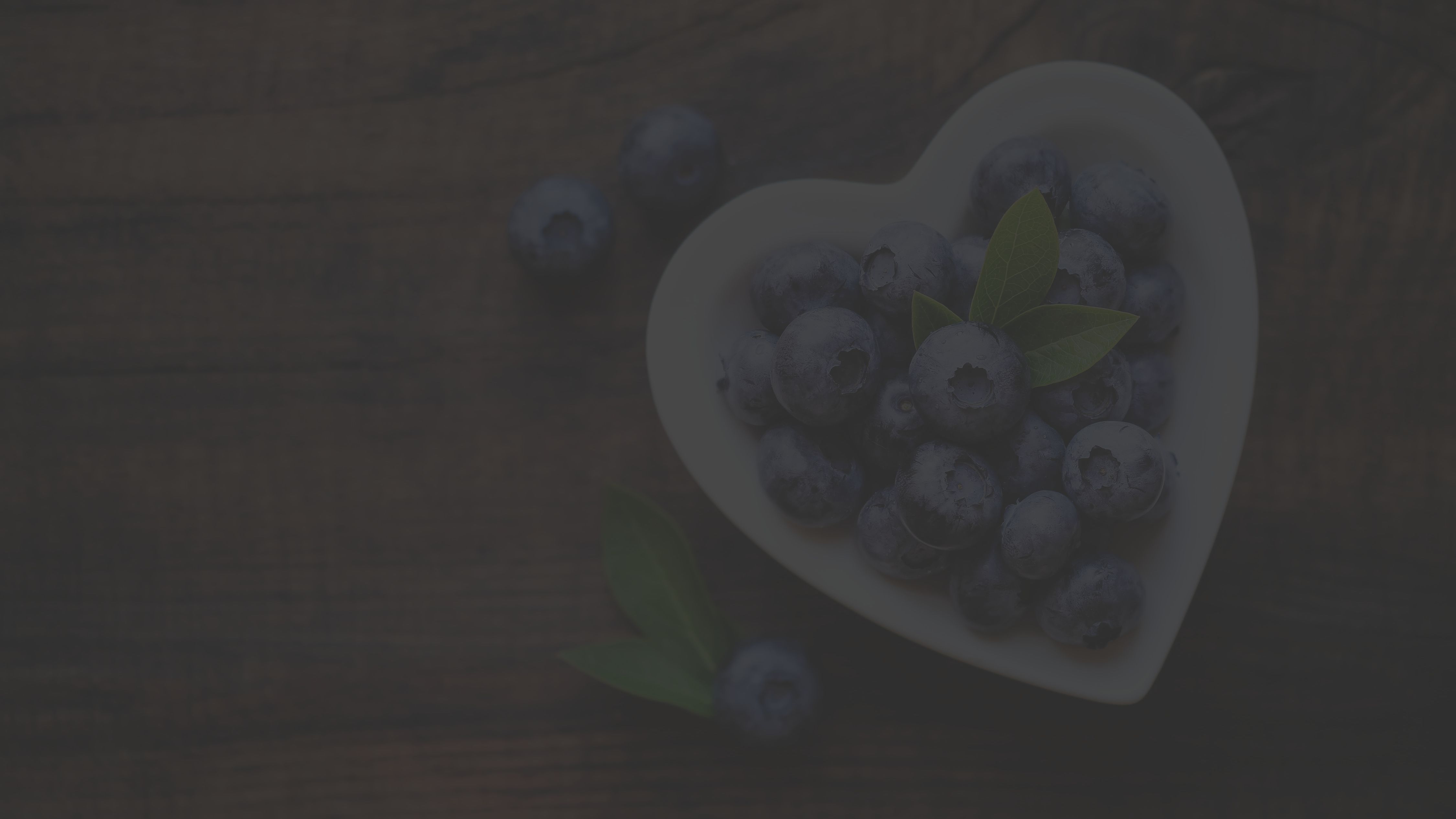 blueberries in ceramic heart shaped bowl, blueberries