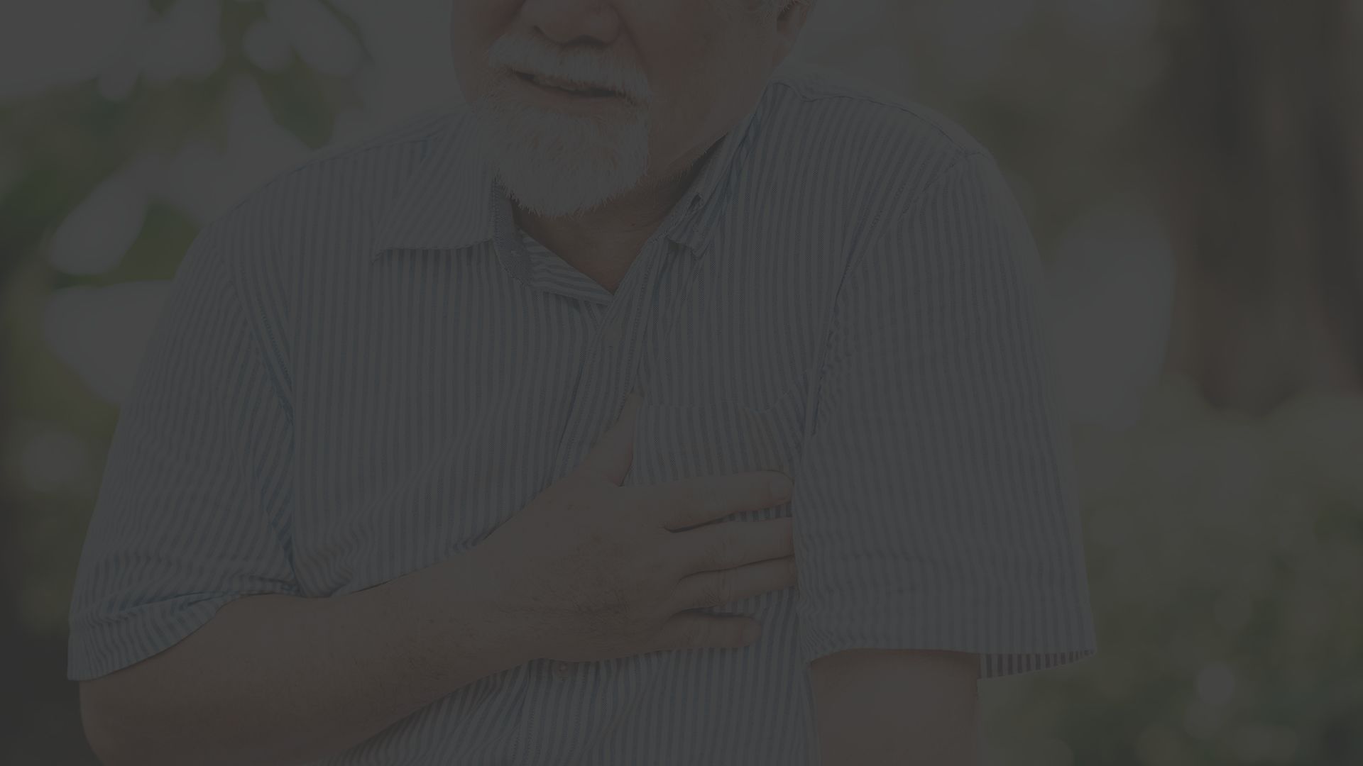 Man experiencing chest pain