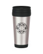 Custom Printed 16 Oz. Stainless Steel Tumbler with Slide Action Lid and Plastic Inner Liner
