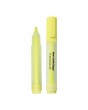 Custom Rectangular Highlighter With Frosted Barrel And Yellow Chisel Tip