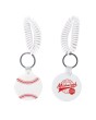 Imprinted Baseball Key Chain with Coil