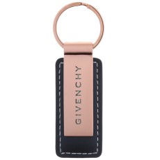 Leatherette and Metal Keychain