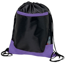 Customized Large Zippered Drawstring Bag