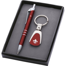 Personalized Pen & Metal Keychain