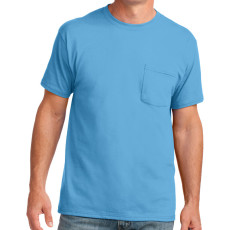 Port & Company 5.4-oz 100% Cotton Pocket T-Shirt (Apparel)