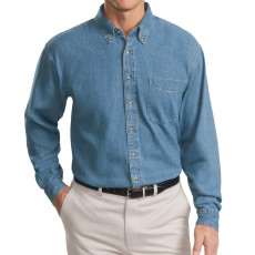 Port Authority Tall Long Sleeve Denim Shirt (Apparel)