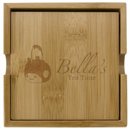 Bamboo Coaster Set