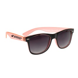 Two-Tone Translucent Malibu Sunglasses