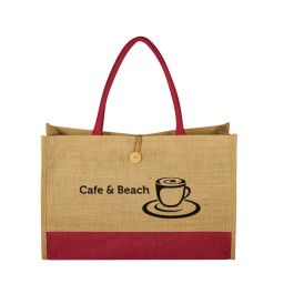 Jute Box Tote Bag