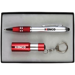 Stylus Pen & Led Flashlight/Bottle Opener Gift Set