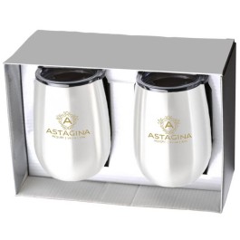 Stainless Steel Stemless Wine Tumbler Gift Set