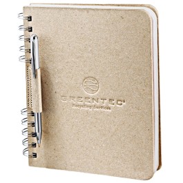 Recycled Cardboard Spiral Journal Book