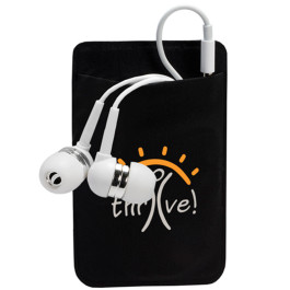 Printable Mobile Device Pocket & Earbuds Set