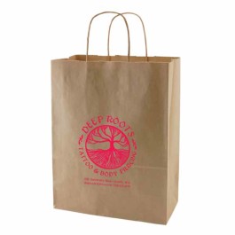 Printed Recycled Natural Kraft Bags