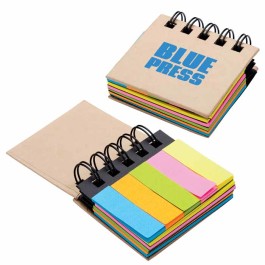Printed Sticky Notes and Flags Notebook