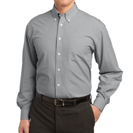Port Authority Plaid Pattern Easy Care Shirt
