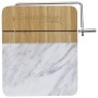 Marble and Bamboo Cheese Cutting Board with Slicer