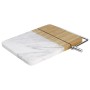 Marble and Bamboo Cheese Cutting Board with Slicer