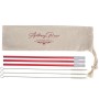 3- Pack Park Avenue Stainless Straw Kit With Cotton Pouch