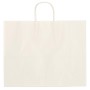 Kraft Paper White Shopping Bag - 16" x 12-1/2"