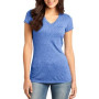 District Juniors Microburn V-Neck Cap Sleeve Tee