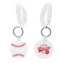 Imprinted Baseball Key Chain with Coil