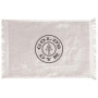 Printed White Fringed Towel