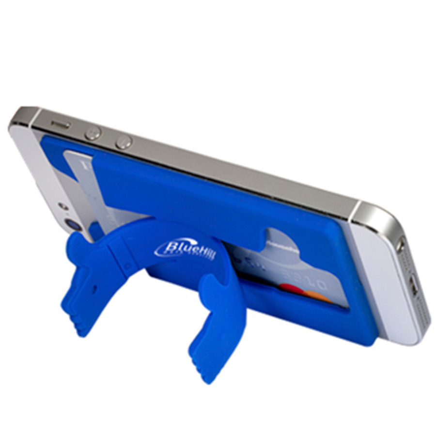 Imprinted Quik-Snap Thumbs-Up Mobile Device Pocket/Stand
