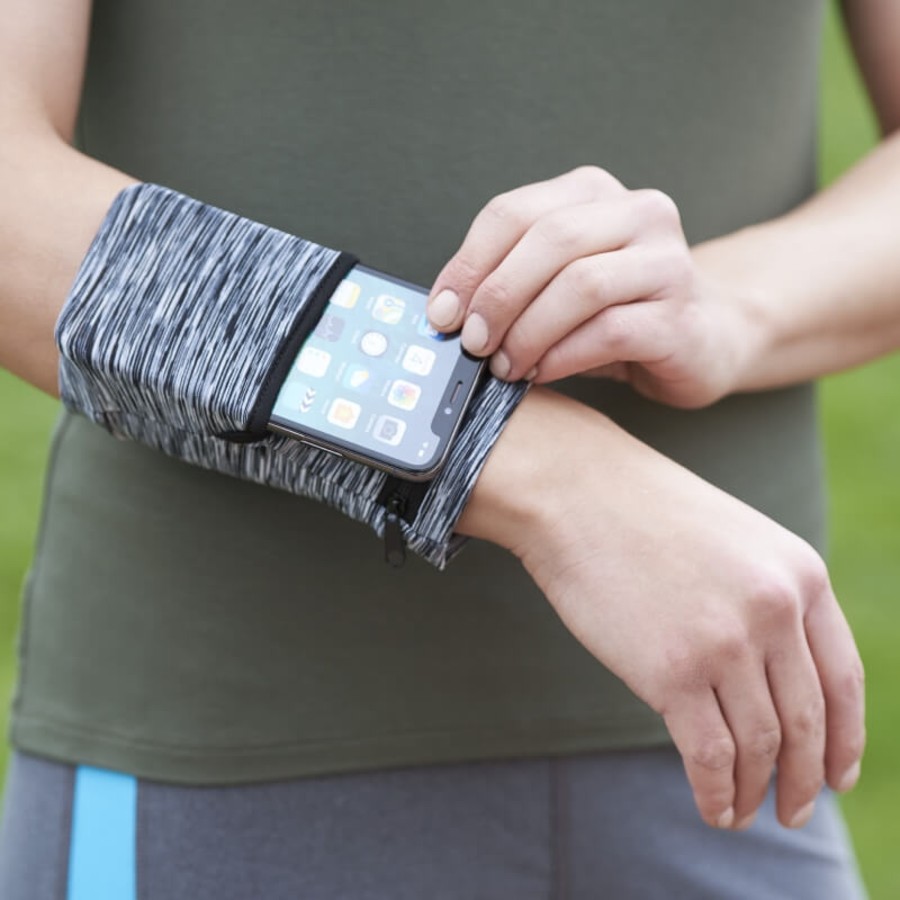Cooling Heathered Wrist Band With Pocket