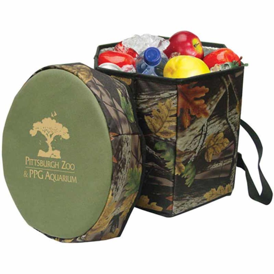Personal Camo Folding Portable Game Cooler Seat