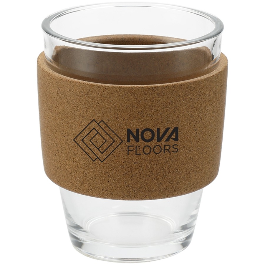 Brooklyn Glass Cup with Cork Band 12 oz.
