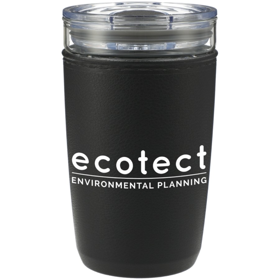 Vesta Glass Tumbler with Recycled PP Sleeve 16 oz