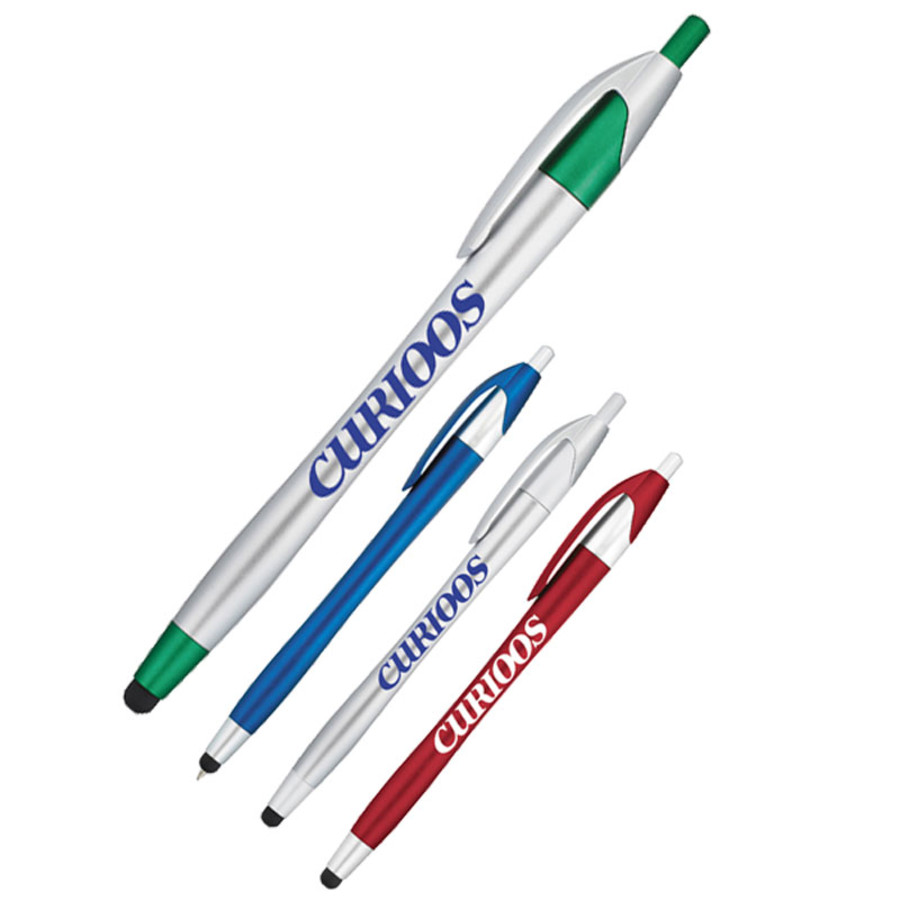 Imprinted Cougar Pen with Stylus-Glamour