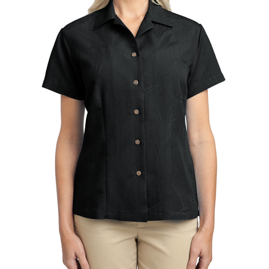 Port Authority Ladies Patterned Easy Care Camp Shirt (Apparel)