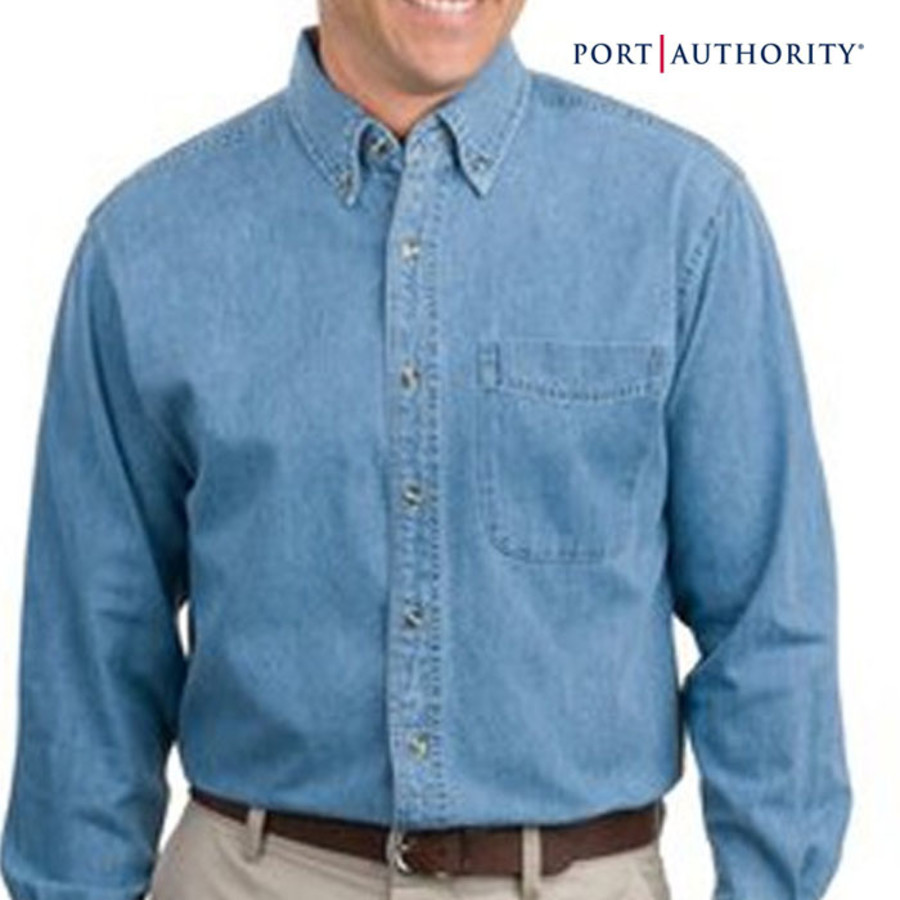 Port Authority Long Sleeve Denim Shirt