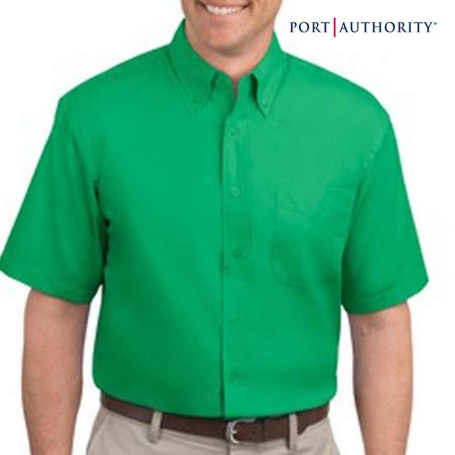 Mens Logo Short Sleeve Easy Care Shirt
