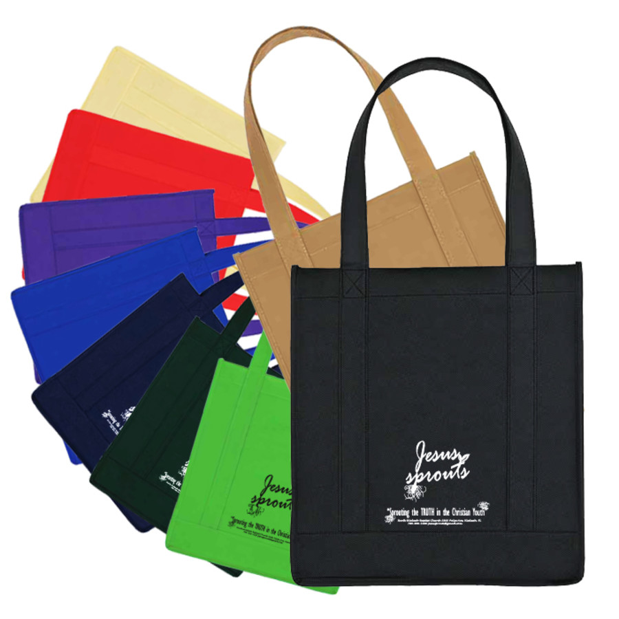 Monogrammed Non-Woven Avenue Shopper Tote Bag